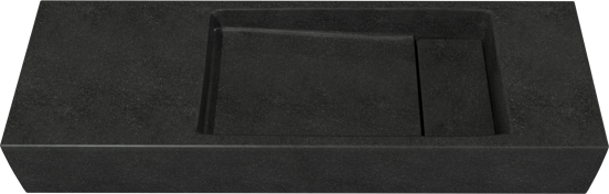 Balmani Mood Handwaschbecken: Granit, poliert, 65 x 20 cm