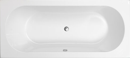 Luca Varess Rosala tweepersoons inbouwbad 170 x 75 cm acryl glanzend wit