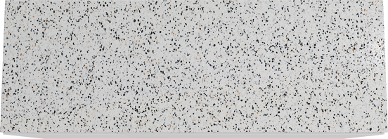 Storke Edge staand badmeubel 150 x 52 cm mat zwart met Tavola enkel of dubbel wastafelblad in mat wit/zwart terrazzo