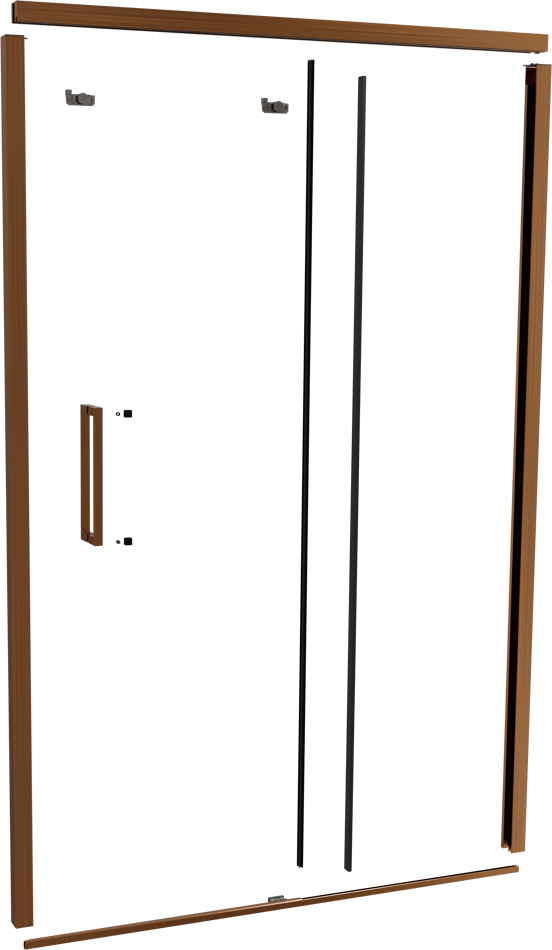 Balmani Senses Design 140 cm nis schuifdeur profielenset brushed rosegold