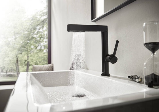 Hansgrohe Finoris 230 Hohe Waschtischarmatur Schwarz matt