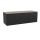 Storke Ribs badkamermeubel met Panton wastafelblad voor waskom(men)