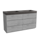 Storke Edge badkamermeubel met Scuro High wastafel