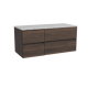 Storke Edge badkamermeubel met Tavola wastafelblad voor waskom(men)