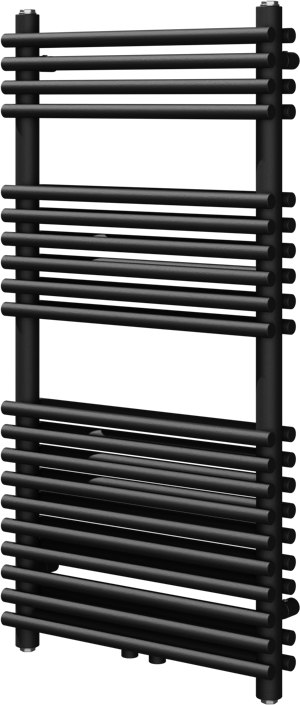 Vipera Alegria sèche-serviettes doublé 50 x 100 cm chauffage central noir mat raccordement latéral et central 850W