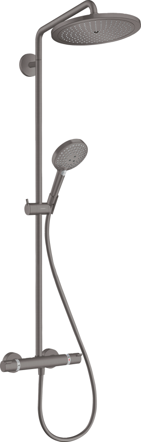 Hansgrohe Croma Select S280 colonne de douche de pluie robinet thermostatique brushed black chrome
