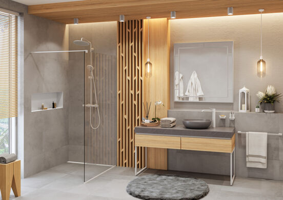 Hansgrohe XtraStoris Einbaunischen weiß matt