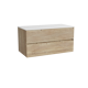Storke Edge badkamermeubel met Tavola wastafelblad voor waskom(men)