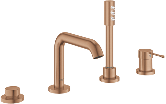 Grohe Essence robinet baignoire sur gorge 4 trous Brushed Warm Sunset