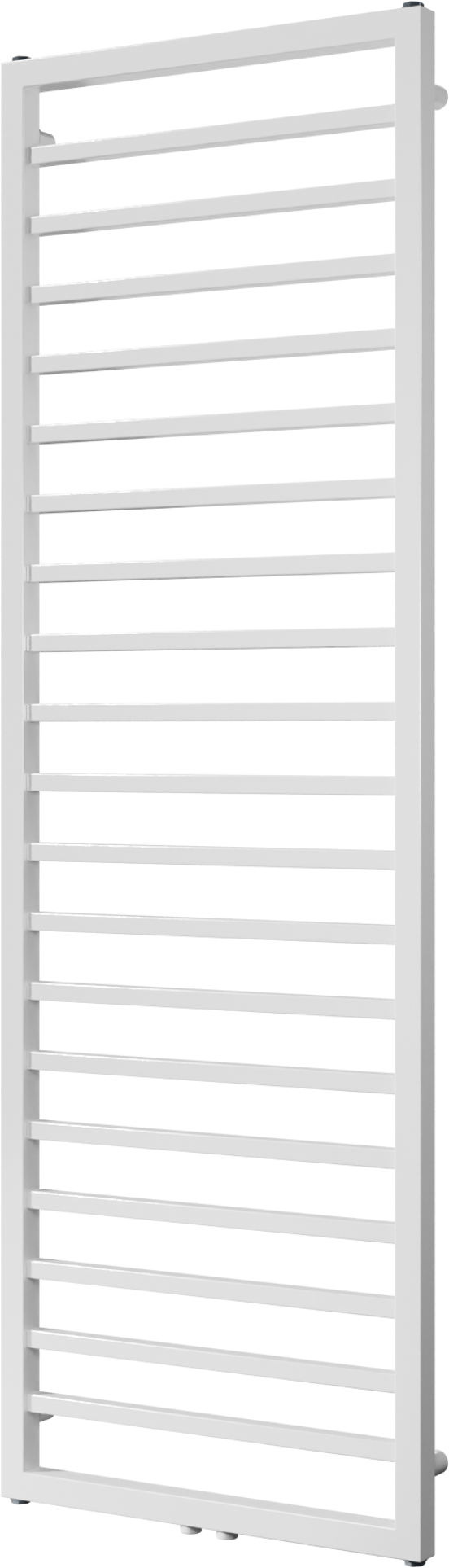 Vipera Listona enkele handdoekradiator 180 x 50 cm zowel elektrisch als cv mogelijk hoogglans wit zij- en middenaansluiting 669W