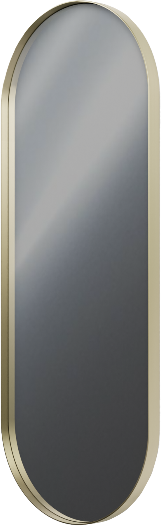 Balmani Giro Oval miroir ovale Brushed Champagne Gold 42 x 110 cm