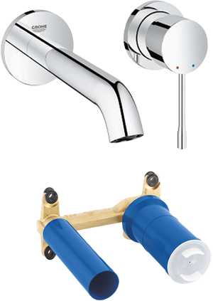 Grohe Essence M Inbouw wastafelkraan chroom incl. inbouwelement