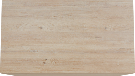 Storke Edge staand badkamermeubel 95 x 52 cm ruwe eik met Panton enkel tablet in melamine ruwe eik
