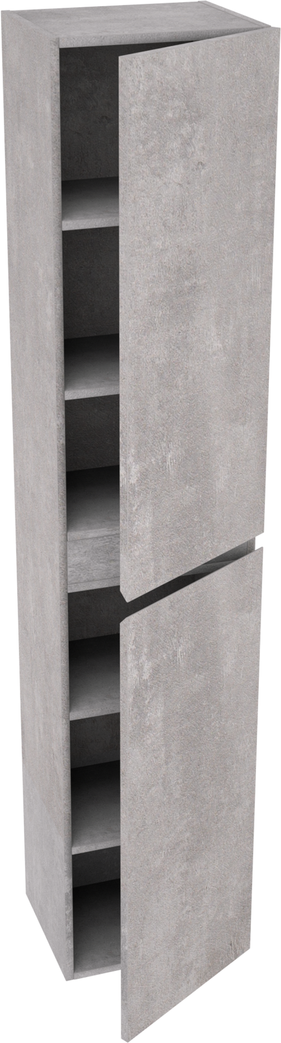 Linie Lado colonne salle de bains suspendue béton gris foncé 35 x 30 x 170 cm