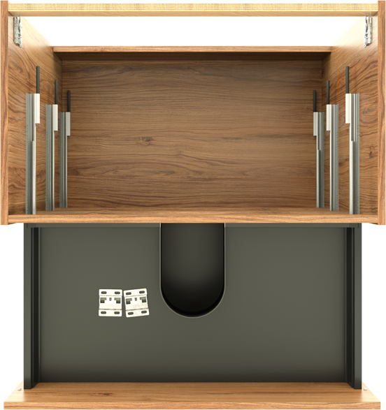 Balmani Lucida staande wastafelonderkast 90 x 55 cm teak 3 lades