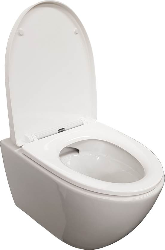 Luca Varess Moreno hangtoilet glanzend wit randloos SilentFlush