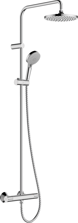 Hansgrohe Vernis Blend colonne de douche de pluie robinet thermostatique chrome brillant