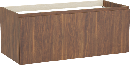 Balmani Sfera zwevende wastafelonderkast 120 x 55 cm Amerikaanse notelaar 2 lades