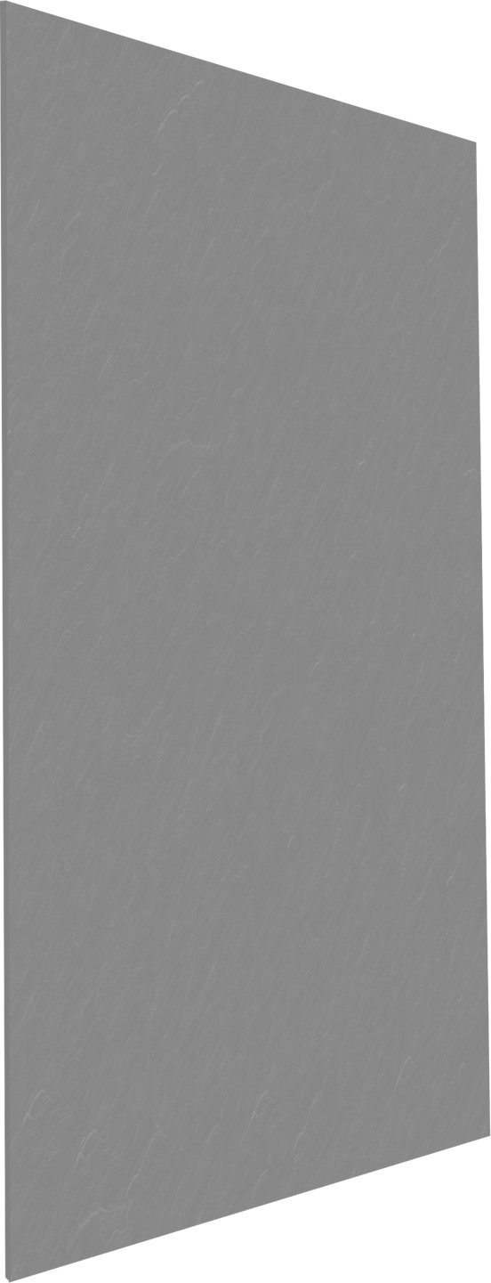 Balmani Zeno douchewandpaneel 140 x 260 cm composietmarmer donkergrijs leisteenstructuur
