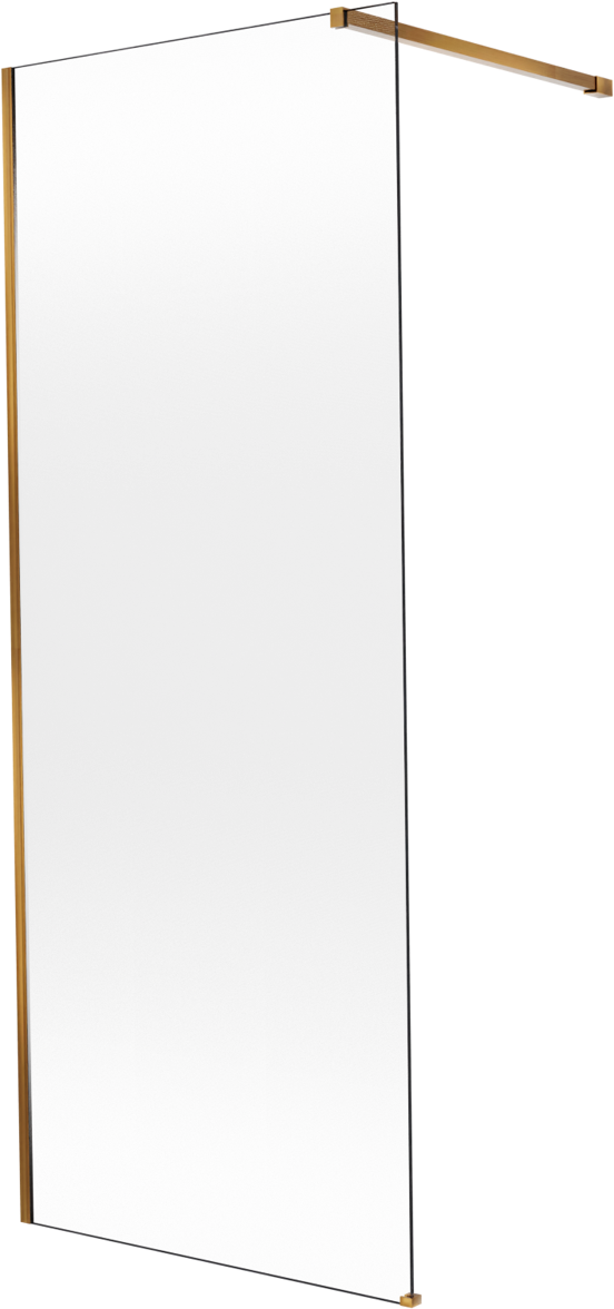 Balmani Modular douche à l'italienne: 90 x 200 cm, Permafrost, avec coating, Profil Brushed Rosegold