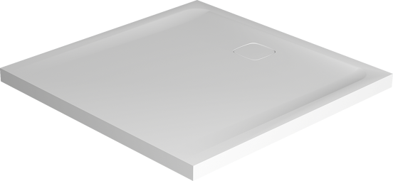 Balmani Bayou douchebak 90 x 90 cm Solid surface mat wit