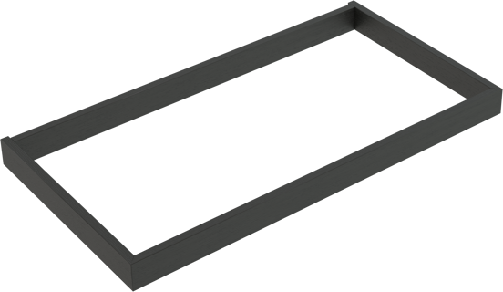 Balmani Lucida socle pour meuble sous-vasque chêne noir 90 x 55 cm