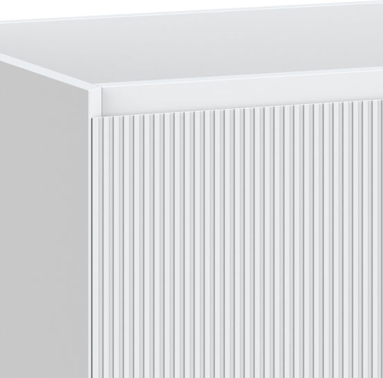 Balmani Fila zwevende wastafelonderkast 135 x 55 cm asymmetrisch links mat wit 4 lades