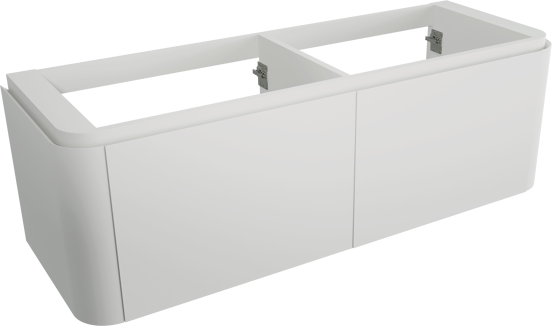 Balmani Moon meuble sous-lavabo suspendu 160 x 55 cm blanc mat 4 tiroirs