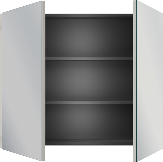 Linie Montro armoire de toilette 90 x 75 cm blanc brillant