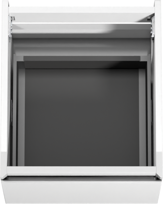 Storke Edge meuble sous-vasque suspendu 45 x 52 cm blanc brillant 1 tiroir