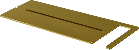Blaufoss Finn zeeprekje voor douchewand Brushed Gold 44x15cm