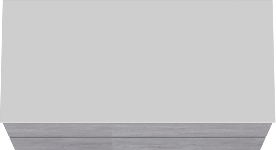 Linie Lado meuble salle de bains suspendu 100 x 46 cm béton gris foncé avec Lado tablette simple ou double en marbre composite blanc brillant