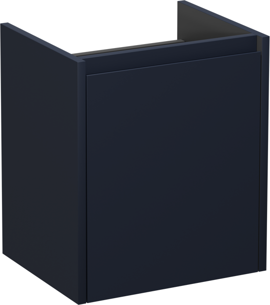 Storke Seda meuble sous-lavabo suspendu 45 x 35 cm bleu nuit porte