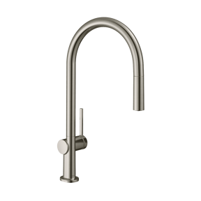 Hansgrohe Talis M54 210 keukenkraan met uittrekbare sproeikop rvs look