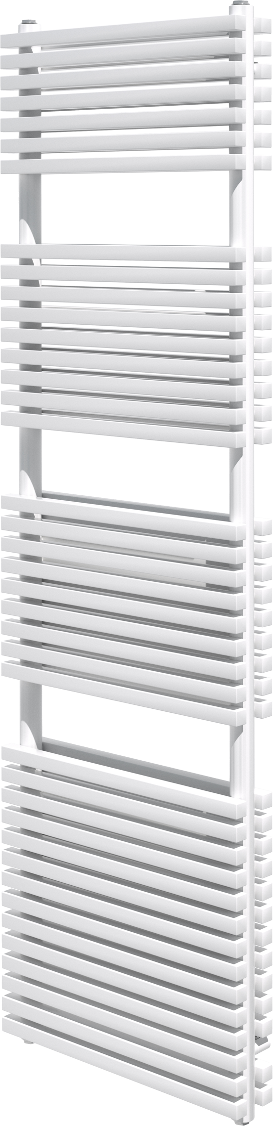 Vipera Vesuvio dubbele handdoekradiator 50 x 180 cm elektrische verwarming mat wit zij- en middenaansluiting 2.125W, weerstand inbegrepen