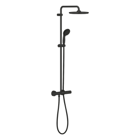 Grohe Vitalio Start set de douche de pluie robinet thermostatique noir mat