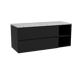 Storke Edge meuble salle de bains avec tablette pour vasques Tavola
