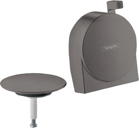 Hansgrohe Exafill Badvulling overloop -en afvoergarnituur Brushed Black Chrome