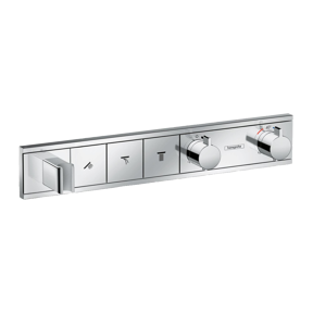 Hansgrohe Rainselect Thermostat-Duscharmatur: Unterputz, mit Brausehalter, für 3 Verbraucher, Chrom glänzend