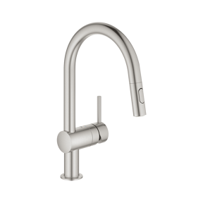 Grohe Minta C keukenkraan met uittrekbare handdouche Supersteel