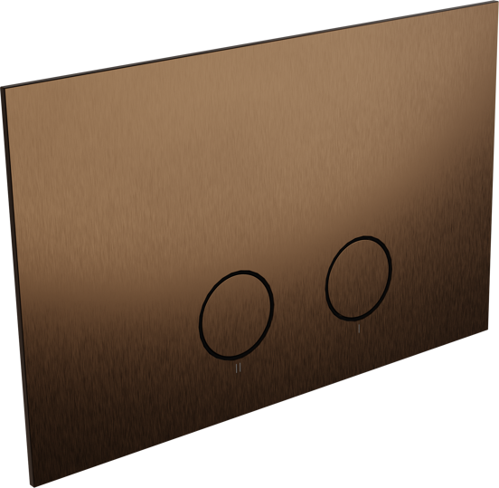 Perola bedieningspaneel Brushed Rosegold voor UP320 of UP720 inbouwreservoir