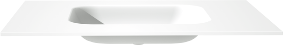 Balmani Tablo Arcato enkele wastafel matte Solid Surface 90 x 55 cm, exclusief crepine