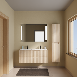 Linie Ribbo meuble salle de bains avec lavabo Vano