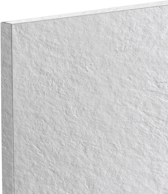 Balmani Zeno douchewandpaneel 90 x 260 cm composietmarmer lichtgrijs leisteenstructuur