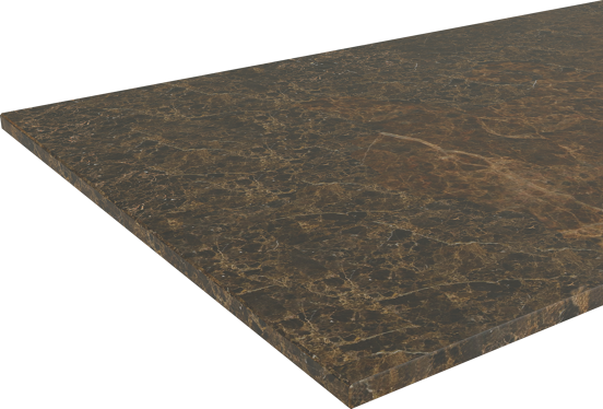 Balmani Stretto enkel wastafelblad Dark Emperador marmer 90 x 55 cm