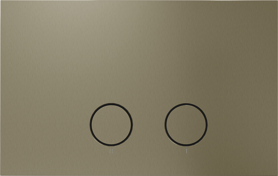 Perola bedieningspaneel brushed champagne gold voor UP320 of UP720 inbouwreservoir