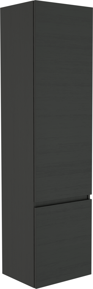 Balmani Cubo/Lucida zwevende badkamerkast rechts zwarte eik 45 x 35 x 169 cm