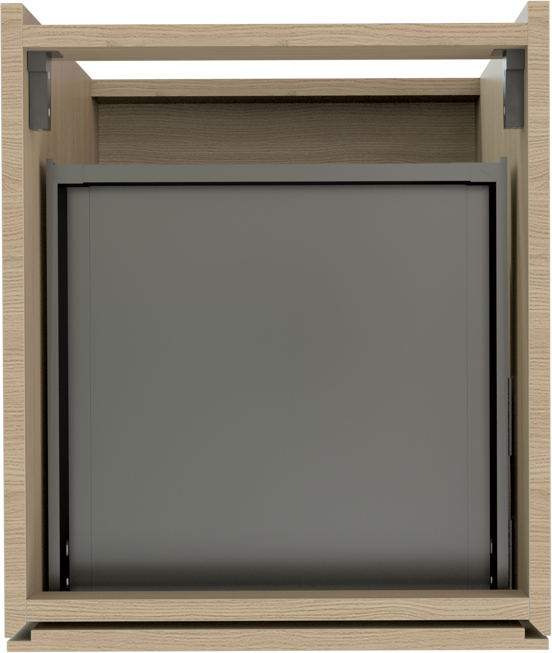 Storke Edge stehender Bad-Unterschrank, 45 x 52 cm, Eiche Natur, 3 Schubladen
