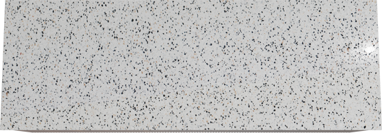 Storke Ribs zwevend badmeubel 150 x 52 cm notenhout met Tavola enkel of dubbel wastafelblad in mat wit/zwart terrazzo, Verticale symmetrische rechte ribbel