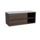 Storke Edge badkamermeubel met Tavola wastafelblad voor waskom(men)
